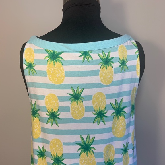 SOLD! Lands’ End Girl’s 16 striped Tank Dress - Picture 9 of 16